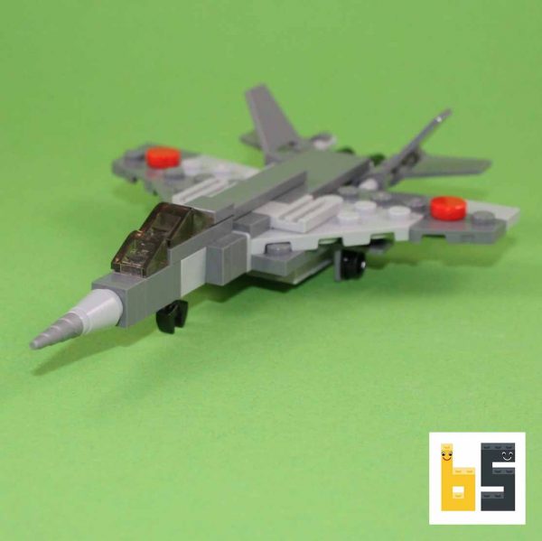 Verschiedene Ansichten der Mikoyan MiG 29 - Bausatz aus LEGO®-Steinen, kreiert von Peter Blackert