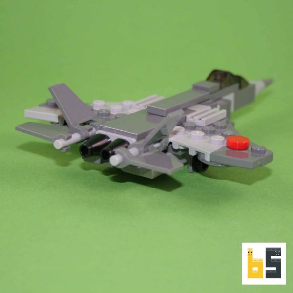 Verschiedene Ansichten der Mikoyan MiG 29 - Bausatz aus LEGO®-Steinen, kreiert von Peter Blackert