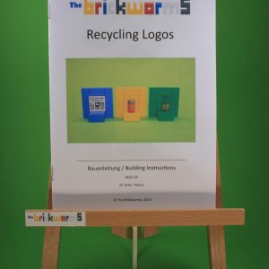 Bauanleitung für: Recycling-Logos aus LEGO®-Steinen