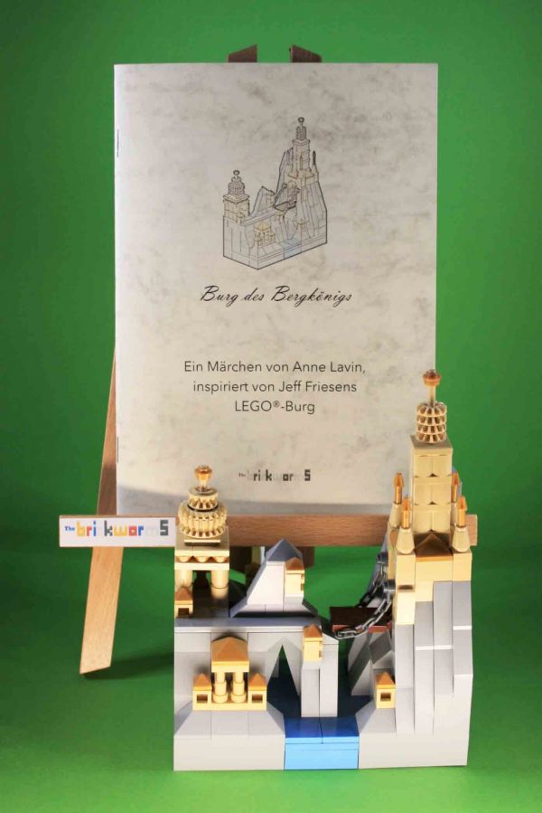Burg des Bergkönig (Burg 6), Bausatz aus LEGO®-Steinen, kreiert von Jeff Friesen, mit Märchen von Anne Lavin