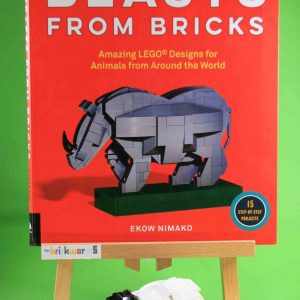 Bundle Beasts-Buch + Suffolk-Schaf aus LEGO®-Steinen