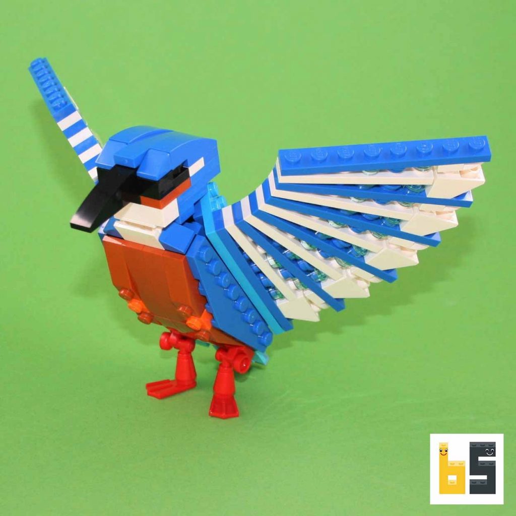 Common kingfisher – kit from LEGO® bricks – The Brickworms