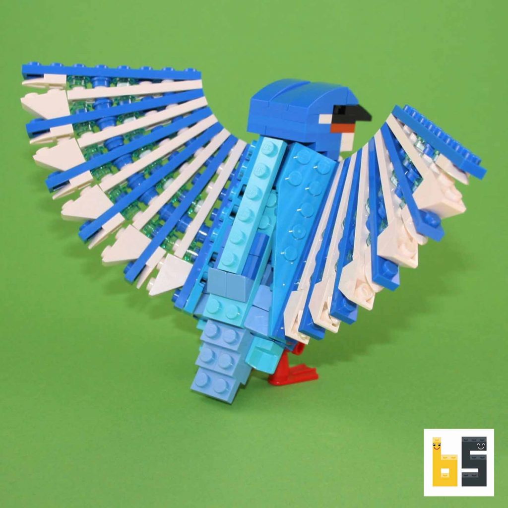 Common kingfisher – kit from LEGO® bricks – The Brickworms