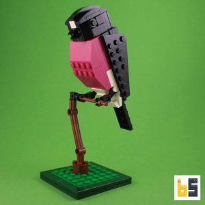 Rosenbrust-Schnäpper – Bausatz aus LEGO®-Steinen