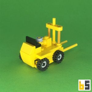 Mini Gabelstapler 1977 – Bausatz aus LEGO®-Steinen