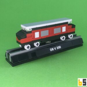 Micro Diesellok V 200 – Bausatz aus LEGO®-Steinen