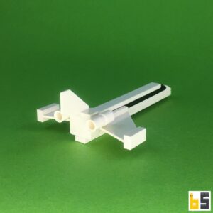 Düsenflugzeug – Bausatz aus LEGO®-Steinen