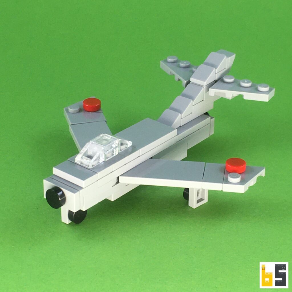 Micro Mikoyan-Gurevich MiG-17 – kit from LEGO® bricks – The Brickworms