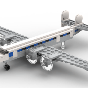 Micro Lockheed L-1049 Super Constellation – Bausatz aus LEGO®-Steinen
